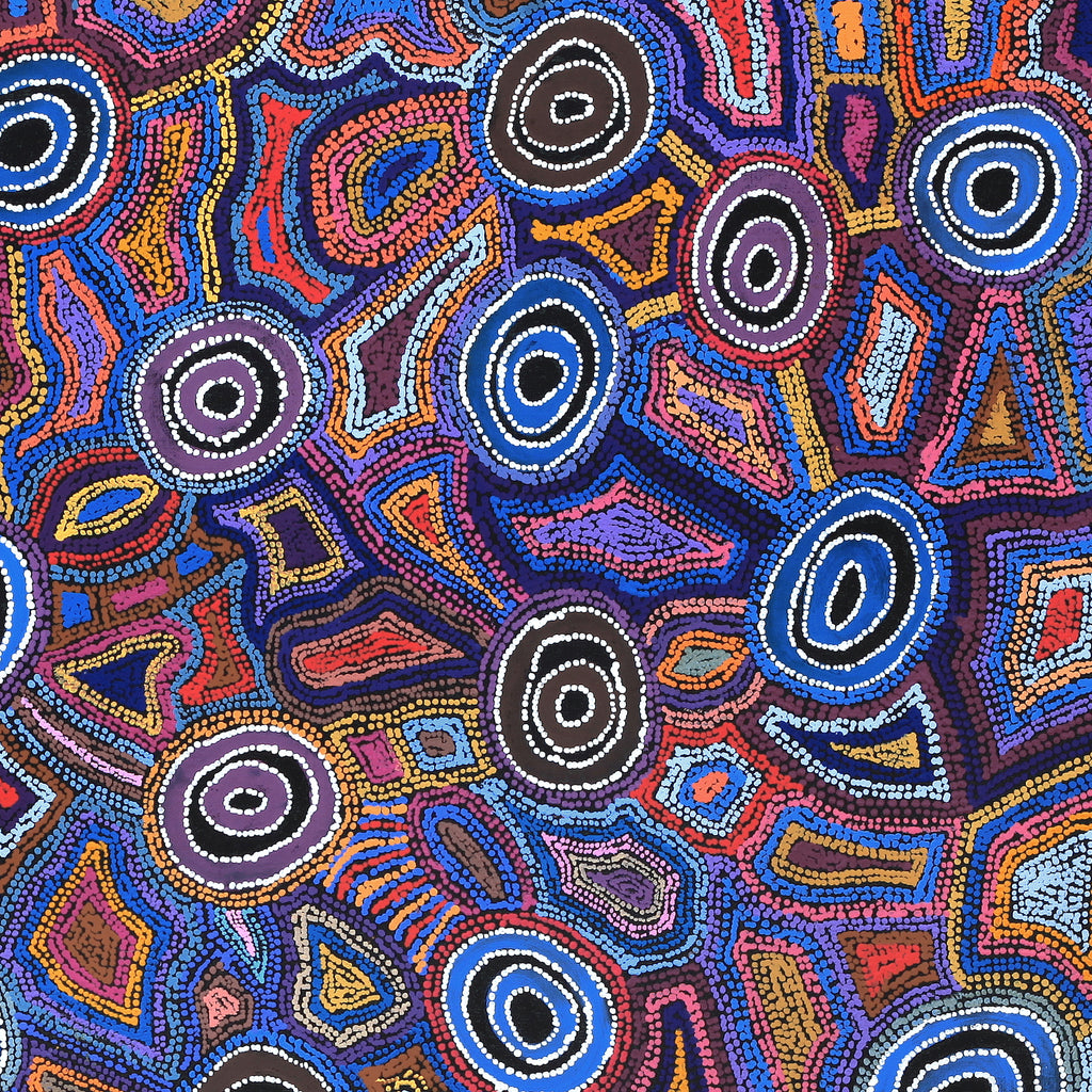 Aboriginal Artwork by Joy Nangala Brown, Yumari Jukurrpa, 107x107cm
