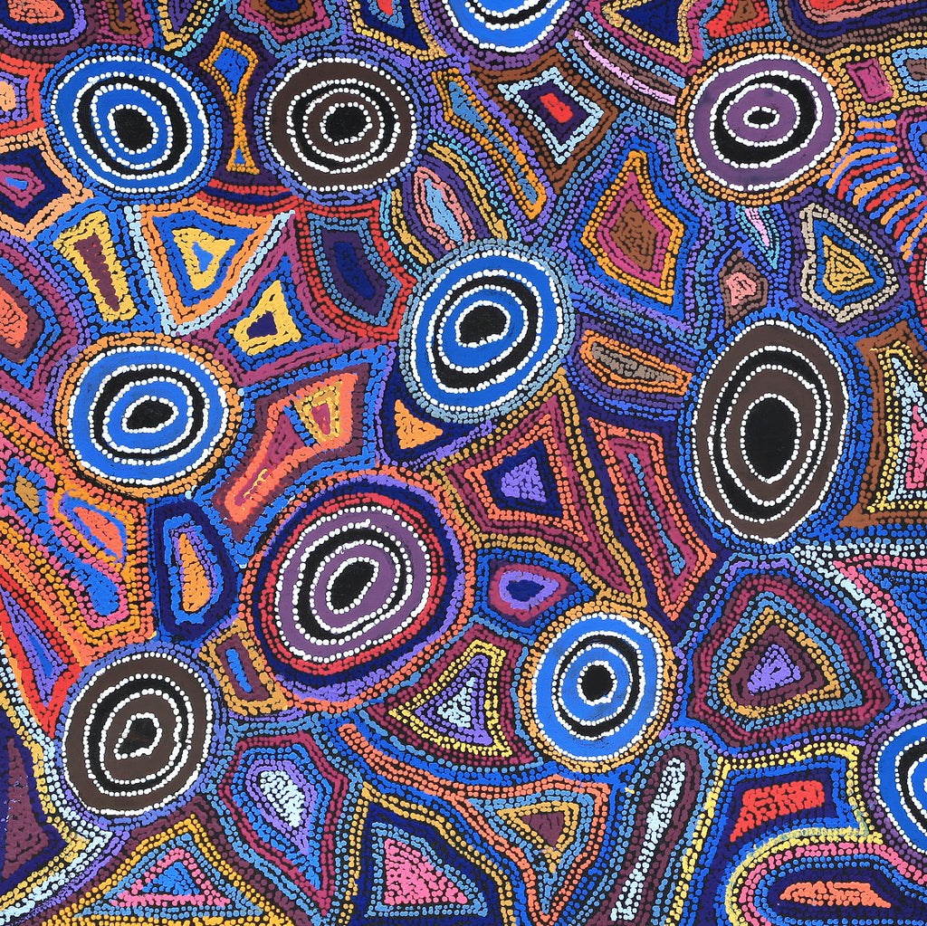 Aboriginal Artwork by Joy Nangala Brown, Yumari Jukurrpa, 107x107cm