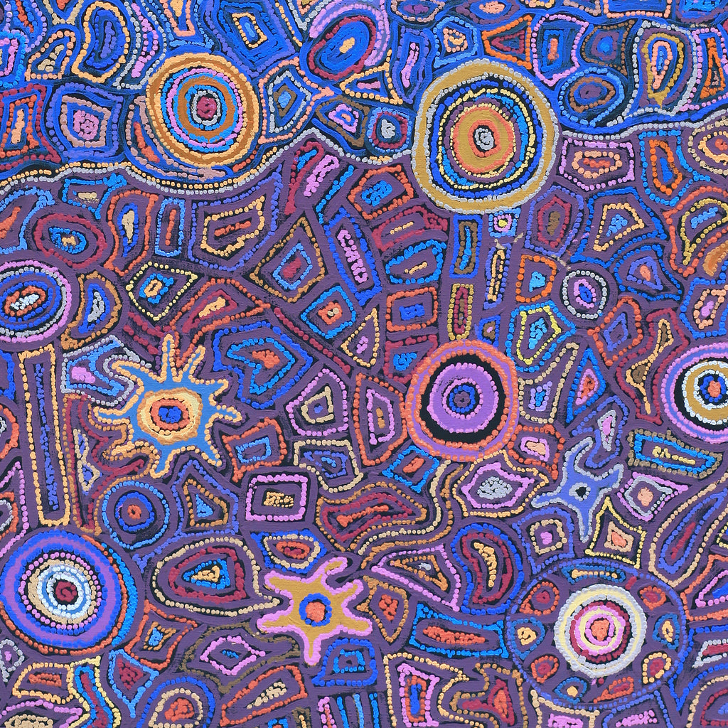 Aboriginal Artwork by Joy Nangala Brown, Yumari Jukurrpa, 107x91cm