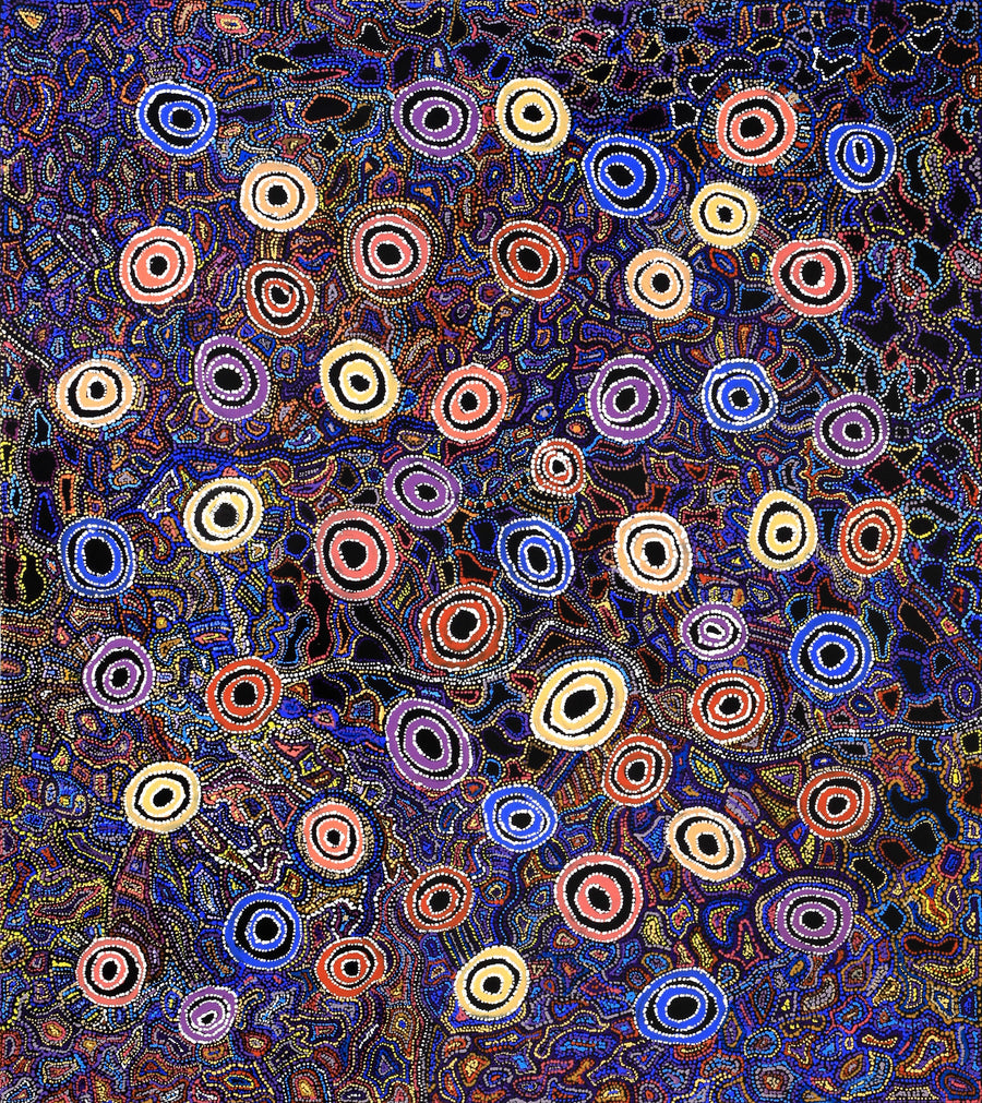 Aboriginal Artwork by Joy Nangala Brown, Yumari Jukurrpa, 122x107cm