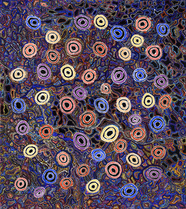 Aboriginal Artwork by Joy Nangala Brown, Yumari Jukurrpa, 122x107cm - ART ARK®