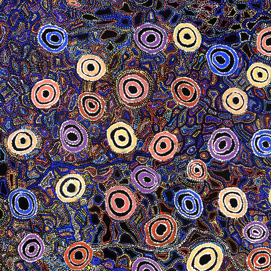 Aboriginal Artwork by Joy Nangala Brown, Yumari Jukurrpa, 122x107cm