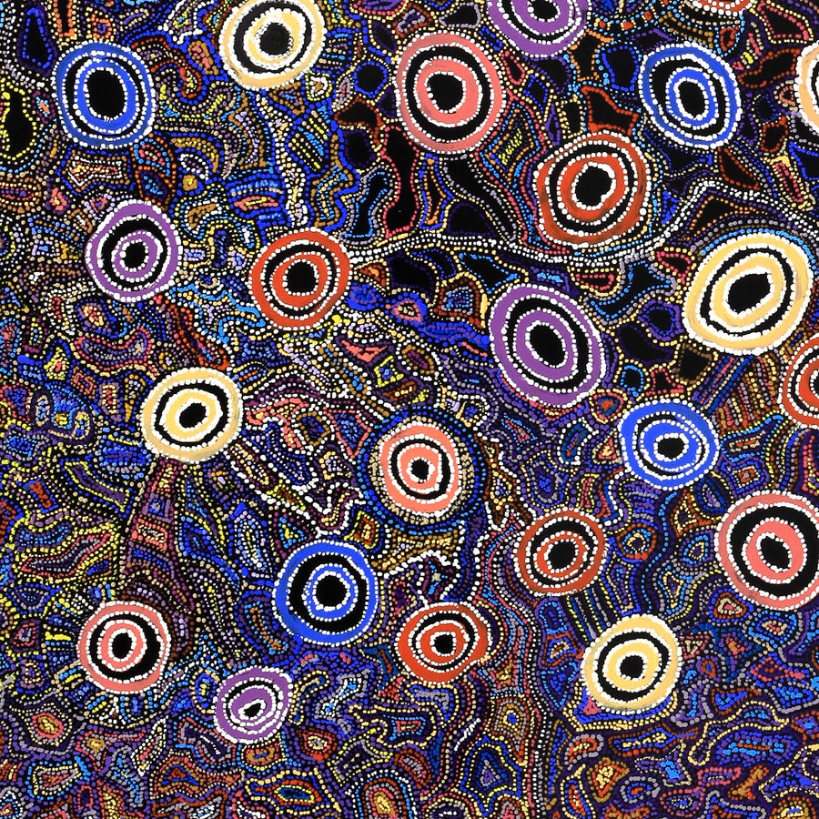 Aboriginal Artwork by Joy Nangala Brown, Yumari Jukurrpa, 122x107cm