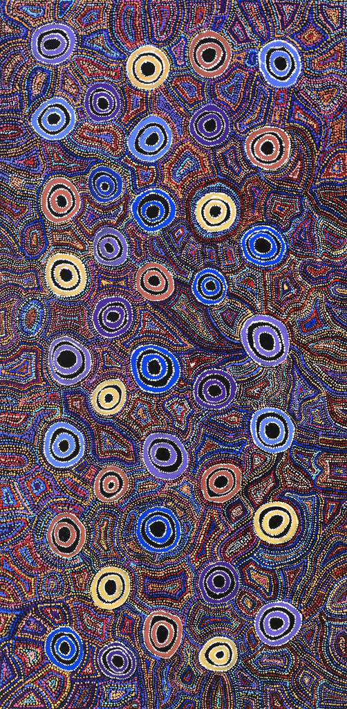 Aboriginal Artwork by Joy Nangala Brown, Yumari Jukurrpa, 122x61cm