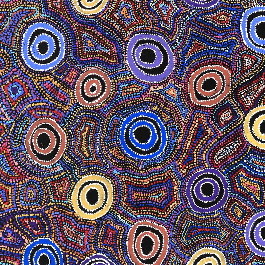 Aboriginal Artwork by Joy Nangala Brown, Yumari Jukurrpa, 122x61cm