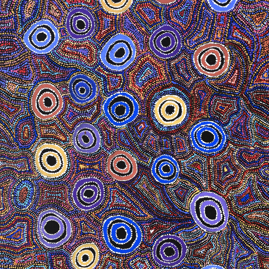 Aboriginal Artwork by Joy Nangala Brown, Yumari Jukurrpa, 122x61cm
