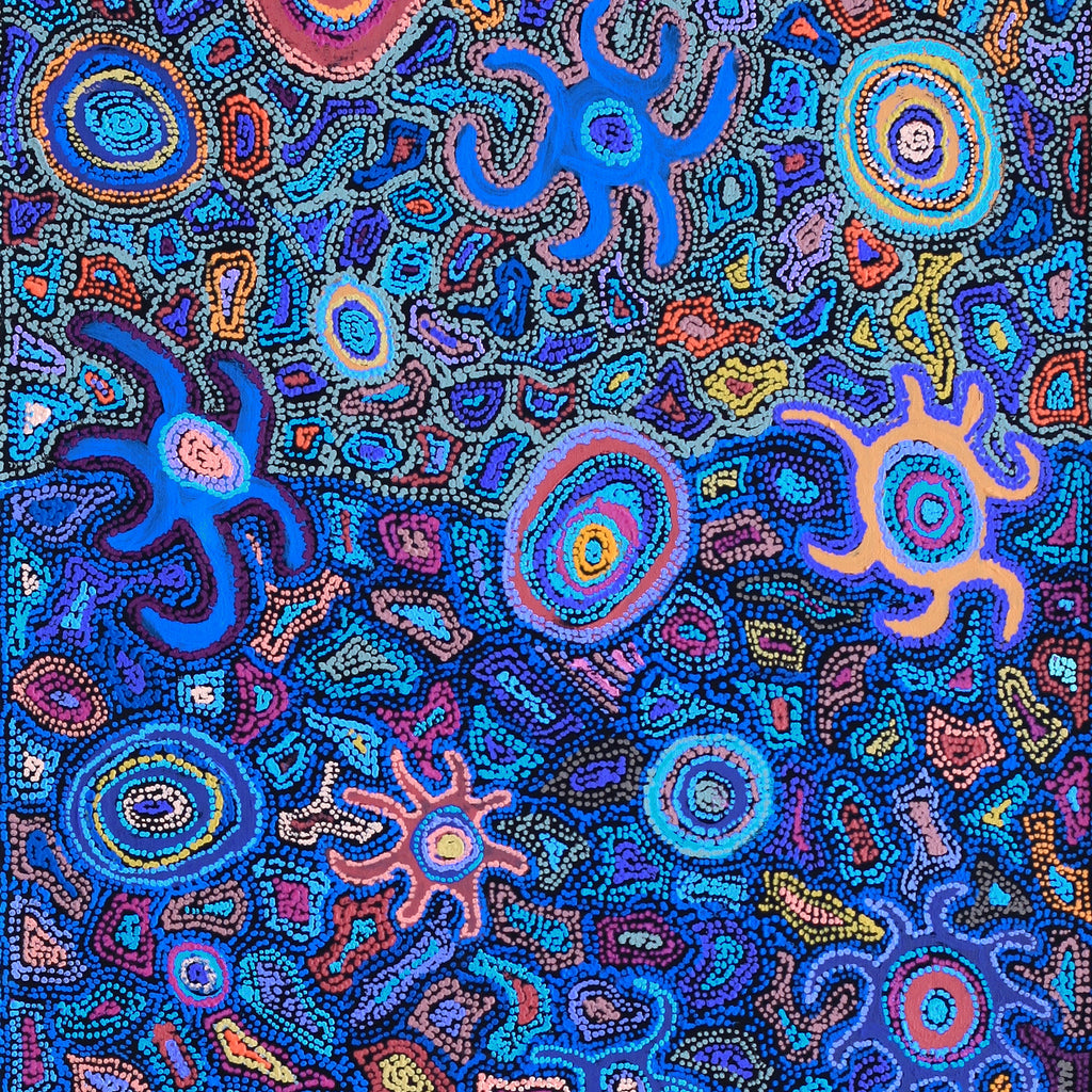 Aboriginal Artwork by Joy Nangala Brown, Yumari Jukurrpa, 182x61cm