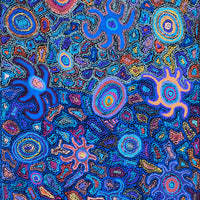 Aboriginal Artwork by Joy Nangala Brown, Yumari Jukurrpa, 182x61cm