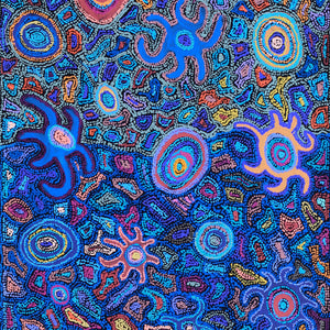 Aboriginal Artwork by Joy Nangala Brown, Yumari Jukurrpa, 182x61cm - ART ARK®