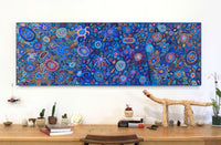 Aboriginal Artwork by Joy Nangala Brown, Yumari Jukurrpa, 182x61cm