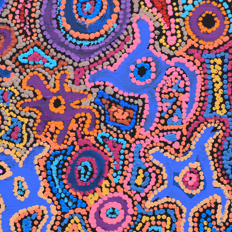 Aboriginal Artwork by Joy Nangala Brown, Yumari Jukurrpa, 30x30cm