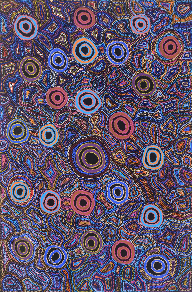 Aboriginal Art by Joy Nangala Brown, Yumari Jukurrpa, 91x61cm - ART ARK®