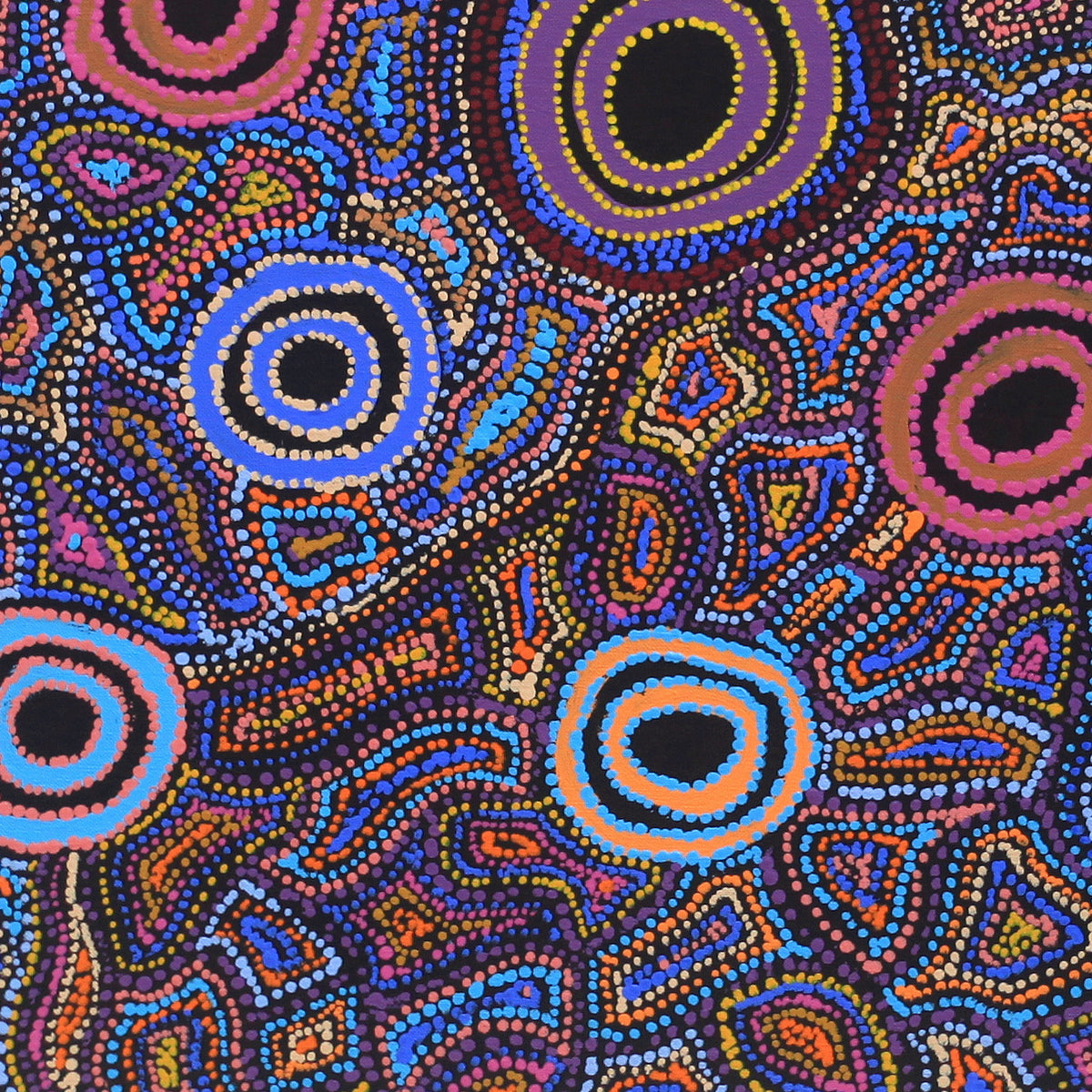 Aboriginal Art by Joy Nangala Brown, Yumari Jukurrpa, 91x61cm - ART ARK®