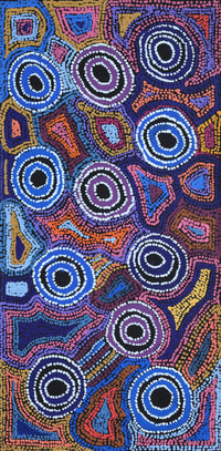 Aboriginal Artwork by Joy Nangala Brown, Yumari Jukurrpa, 61x30cm