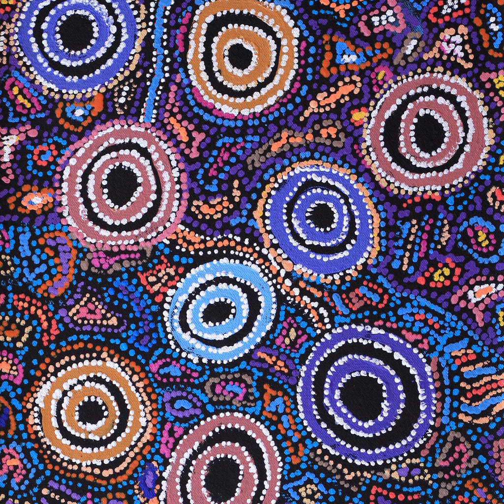 Aboriginal Artwork by Joy Nangala Brown, Yumari Jukurrpa, 61x30cm