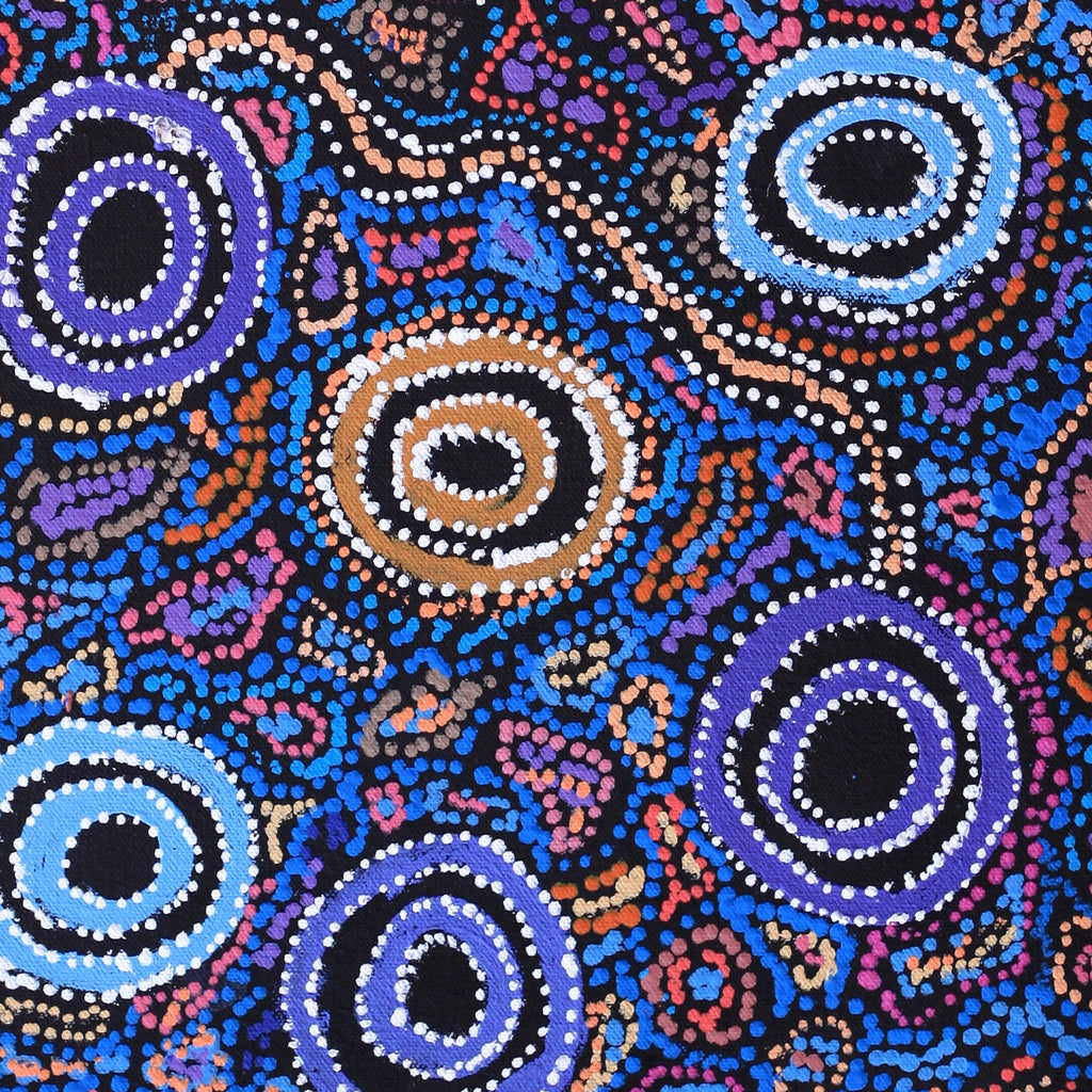 Aboriginal Artwork by Joy Nangala Brown, Yumari Jukurrpa, 61x30cm