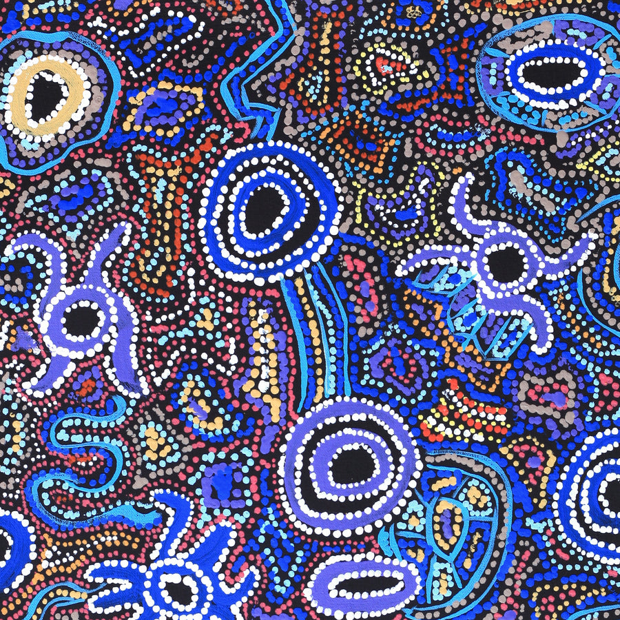 Aboriginal Artwork by Joy Nangala Brown, Yumari Jukurrpa, 61x46cm