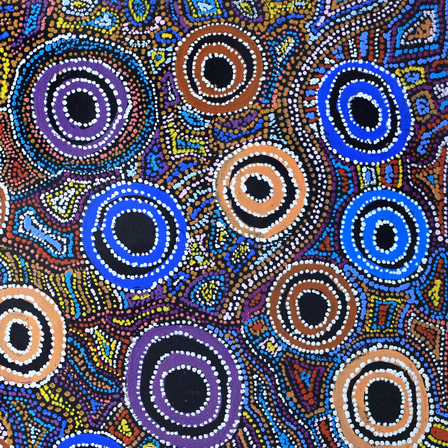 Aboriginal Artwork by Joy Nangala Brown, Yumari Jukurrpa, 61x46cm