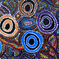 Aboriginal Artwork by Joy Nangala Brown, Yumari Jukurrpa, 61x46cm