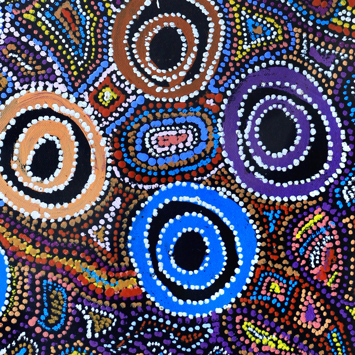 Aboriginal Art by Joy Nangala Brown, Yumari Jukurrpa, 61x46cm - ART ARK®