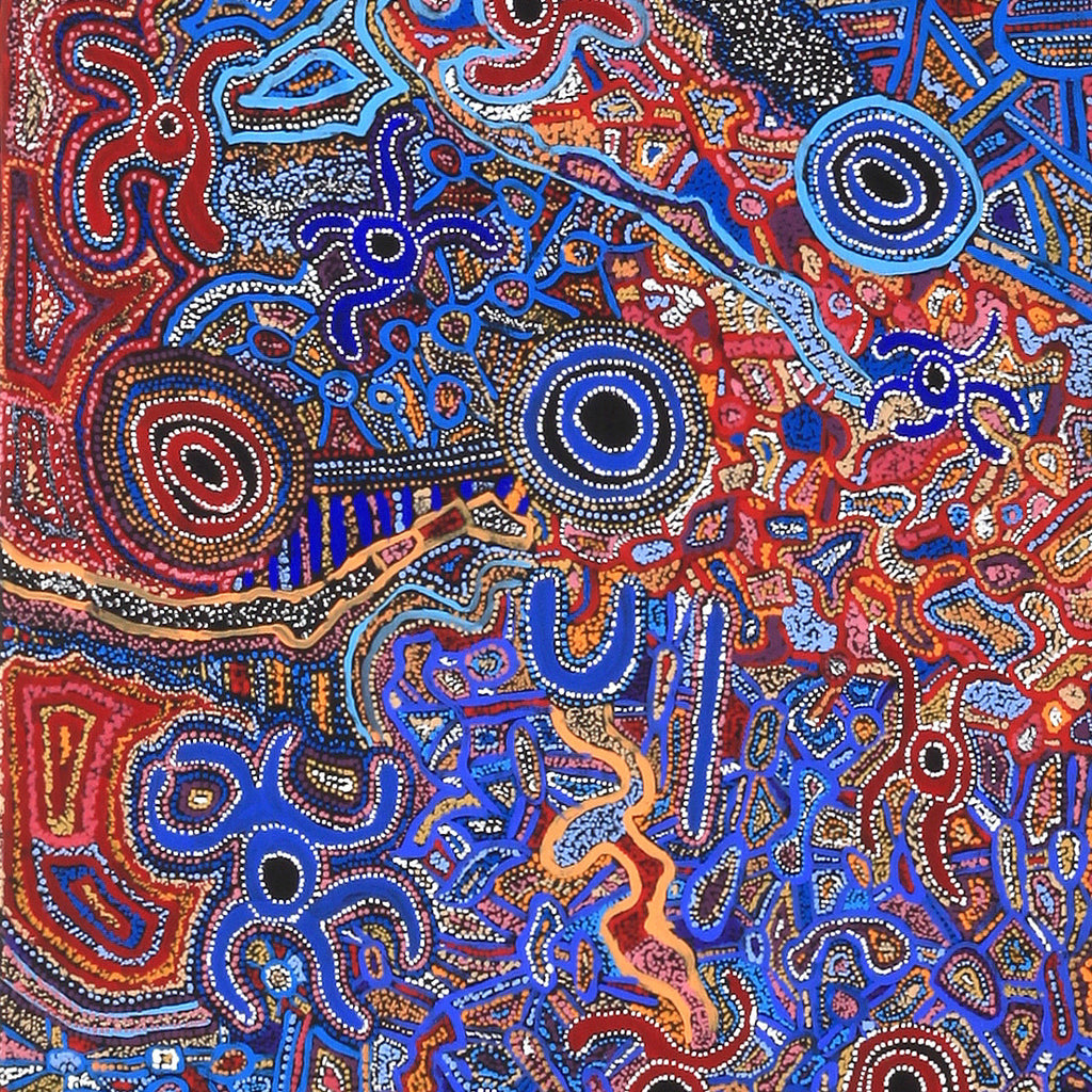 Aboriginal Artwork by Joy Nangala Brown, Yumari Jukurrpa, 182x61cm