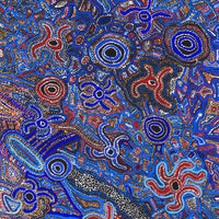 Aboriginal Artwork by Joy Nangala Brown, Yumari Jukurrpa, 182x61cm