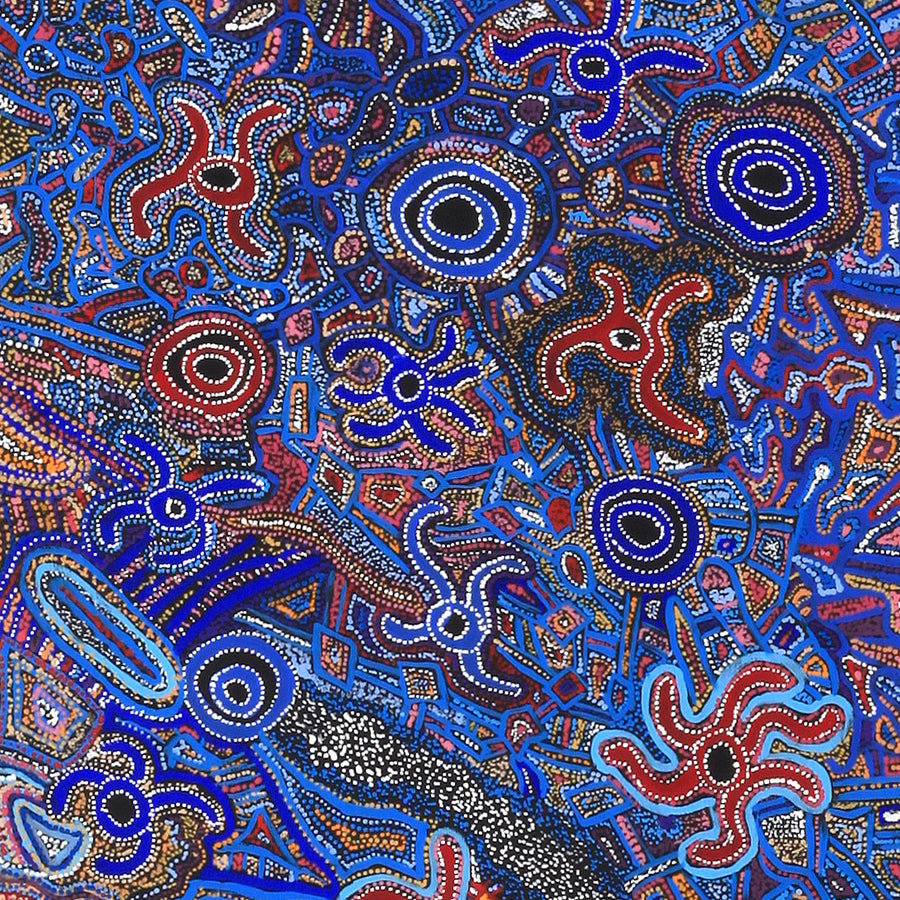 Aboriginal Artwork by Joy Nangala Brown, Yumari Jukurrpa, 182x61cm