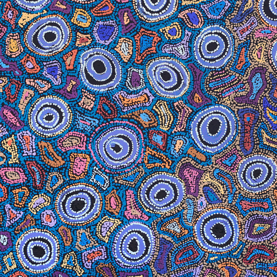 Aboriginal Artwork by Joy Nangala Brown, Yumari Jukurrpa, 91x91cm