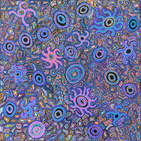 Aboriginal Artwork by Joy Nangala Brown, Yumari Jukurrpa, 91x91cm