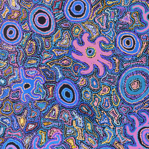 Aboriginal Art by Joy Nangala Brown, Yumari Jukurrpa, 91x91cm - ART ARK®