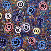 Aboriginal Artwork by Joy Nangala Brown, Yumari Jukurrpa, 91x76cm