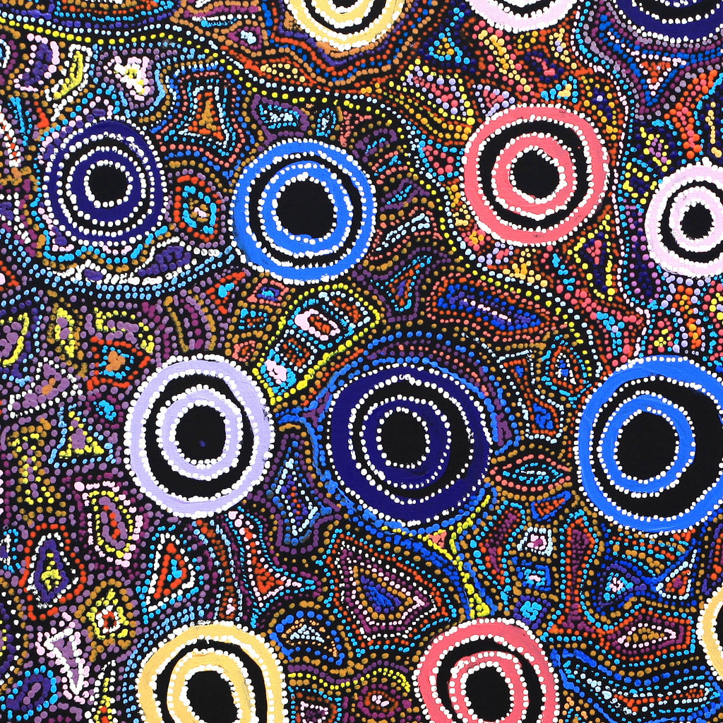 Aboriginal Artwork by Joy Nangala Brown, Yumari Jukurrpa, 91x76cm
