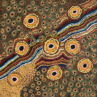 Aboriginal Artwork by Joylene Presley, Kungkarangkalpa (Seven Sisters Story), 61x61cm