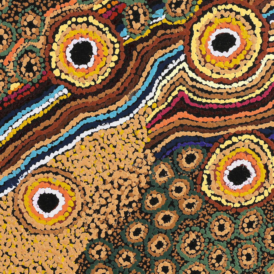 Aboriginal Artwork by Joylene Presley, Kungkarangkalpa (Seven Sisters Story), 61x61cm