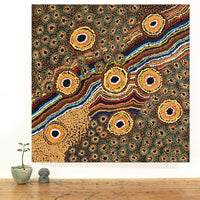 Aboriginal Artwork by Joylene Presley, Kungkarangkalpa (Seven Sisters Story), 61x61cm