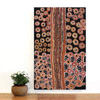 Aboriginal Artwork by Joylene Presley, Kungkarangkalpa (Seven Sisters Story), 81x51cm
