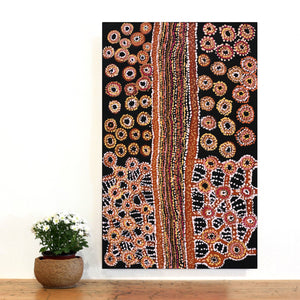 Aboriginal Artwork by Joylene Presley, Kungkarangkalpa (Seven Sisters Story), 81x51cm - ART ARK®