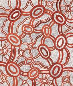 Aboriginal Art by Judith Nungarrayi Martin, Janganpa Jukurrpa (Brush-tail Possum Dreaming) - Mawurrji, 107x91cm - ART ARK®