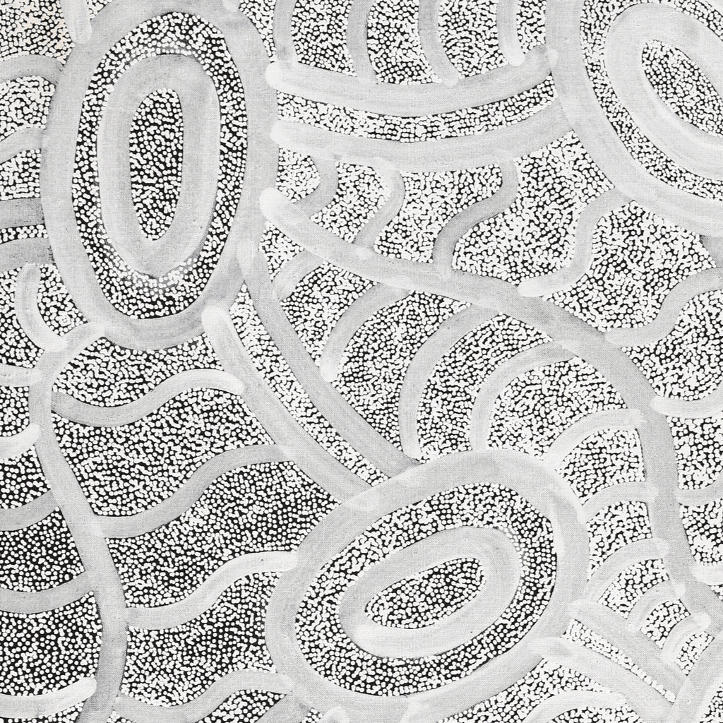 Aboriginal Artwork by Judith Nungarrayi Martin, Janganpa Jukurrpa (Brush-tail Possum Dreaming) - Mawurrji, 122x61cm