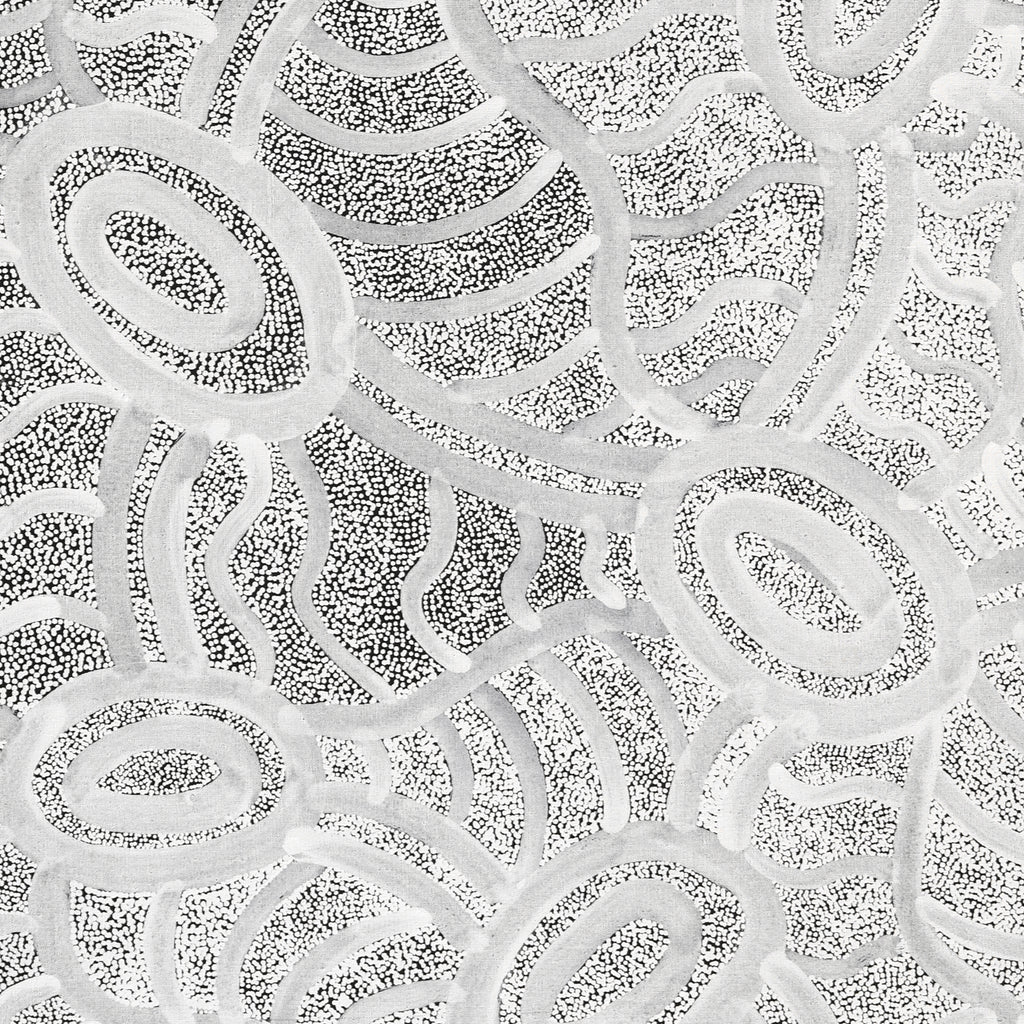 Aboriginal Artwork by Judith Nungarrayi Martin, Janganpa Jukurrpa (Brush-tail Possum Dreaming) - Mawurrji, 122x61cm