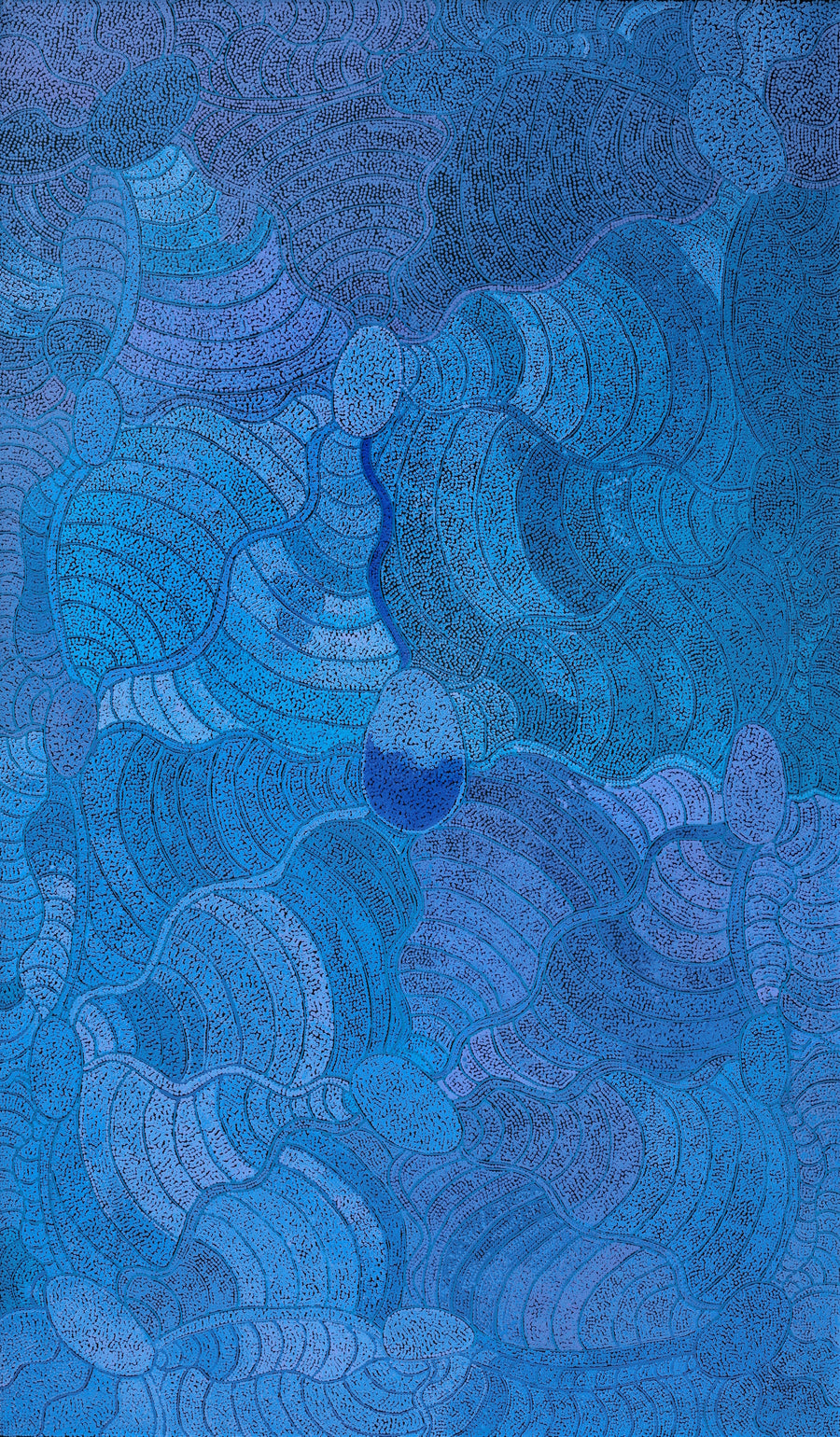 Aboriginal Artwork by Judith Nungarrayi Martin, Janganpa Jukurrpa (Brush-tail Possum Dreaming) - Mawurrji, 183x107cm