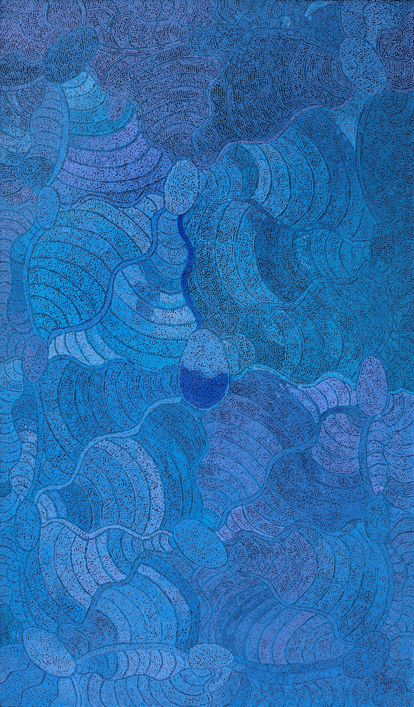 Aboriginal Artwork by Judith Nungarrayi Martin, Janganpa Jukurrpa (Brush-tail Possum Dreaming) - Mawurrji, 183x107cm