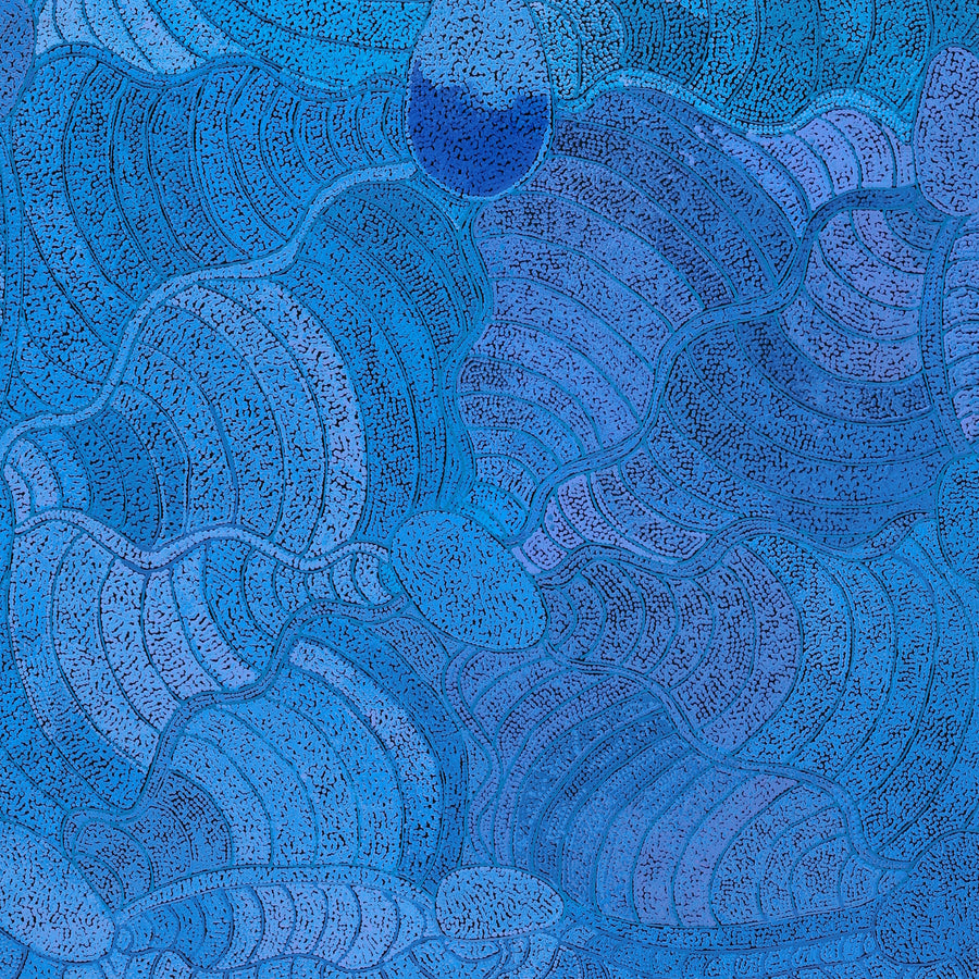 Aboriginal Artwork by Judith Nungarrayi Martin, Janganpa Jukurrpa (Brush-tail Possum Dreaming) - Mawurrji, 183x107cm