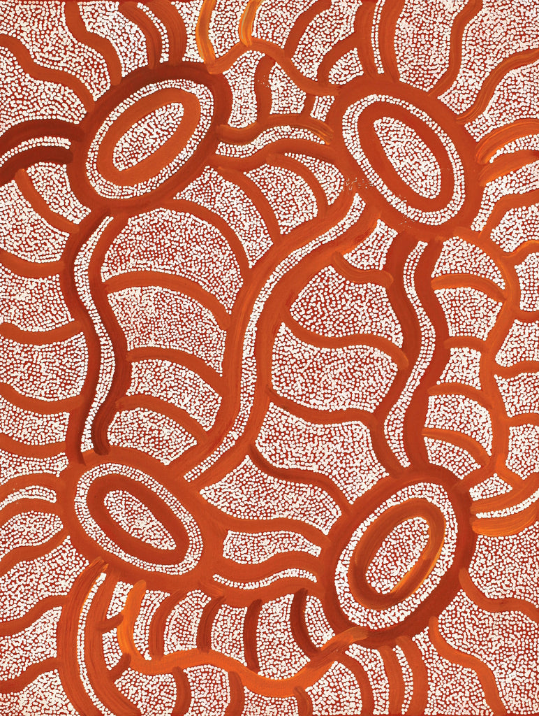 Aboriginal Artwork by Judith Nungarrayi Martin, Janganpa Jukurrpa (Brush-tail Possum Dreaming) - Mawurrji, 61x46cm
