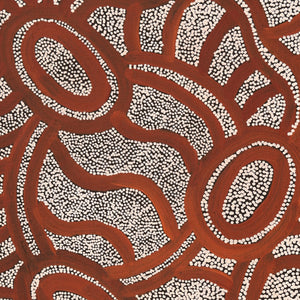 Aboriginal Artwork by Judith Nungarrayi Martin, Janganpa Jukurrpa (Brush-tail Possum Dreaming) - Mawurrji, 76x30cm - ART ARK®