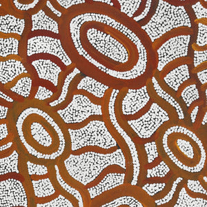 Aboriginal Artwork by Judith Nungarrayi Martin, Janganpa Jukurrpa (Brush-tail Possum Dreaming) - Mawurrji, 91x30cm - ART ARK®