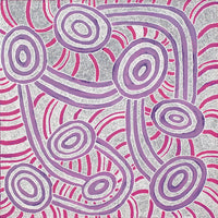 Aboriginal Artwork by Judith Nungarrayi Martin, Janganpa Jukurrpa (Brush-tail Possum Dreaming) - Mawurrji, 91x91cm