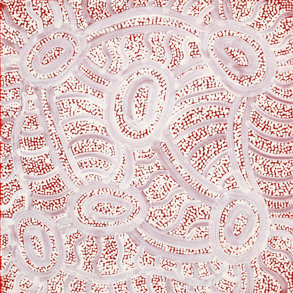 Aboriginal Artwork by Judith Nungarrayi Martin, Janganpa Jukurrpa (Brush-tail Possum Dreaming) - Mawurrji, 30x30cm