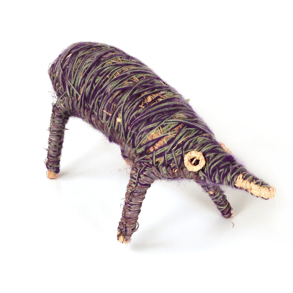 Aboriginal Artwork by Judith Yinyika Chambers - Echidna Tjanpi Sculpture