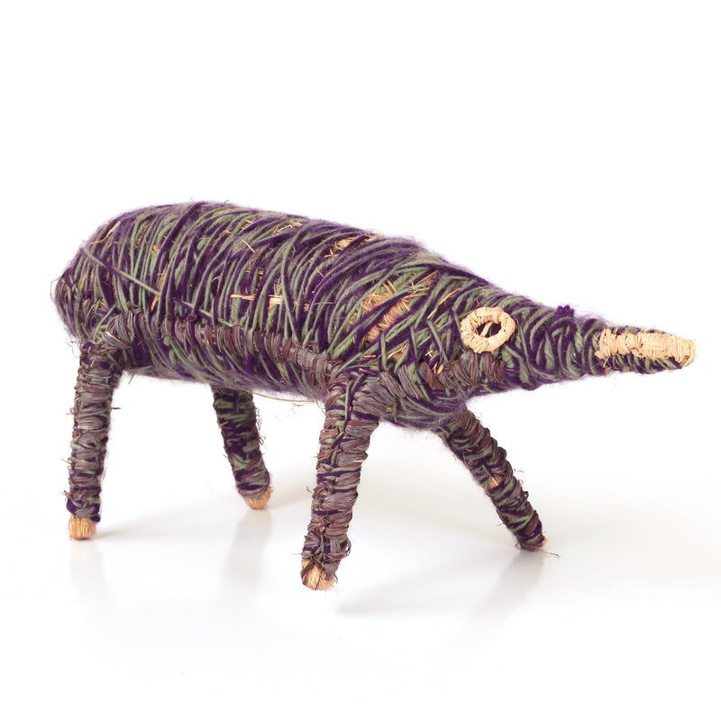 Aboriginal Artwork by Judith Yinyika Chambers - Echidna Tjanpi Sculpture